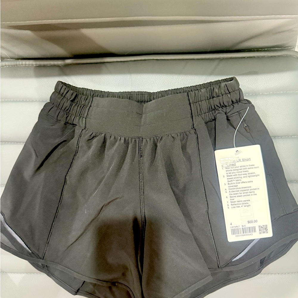 Lululemon Athletica Gray Athletic Shorts Lightweight Moisture-Wicking